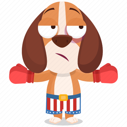 Beagle, boxer, emoji, emoticon, smiley, sticker icon - Download on Iconfinder