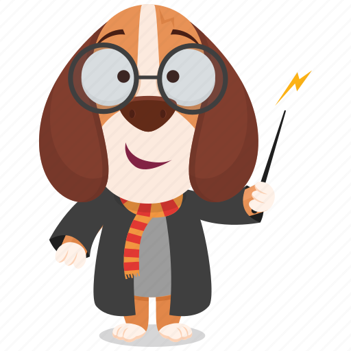Beagle, emoji, emoticon, harry, potter, smiley, sticker icon - Download on Iconfinder