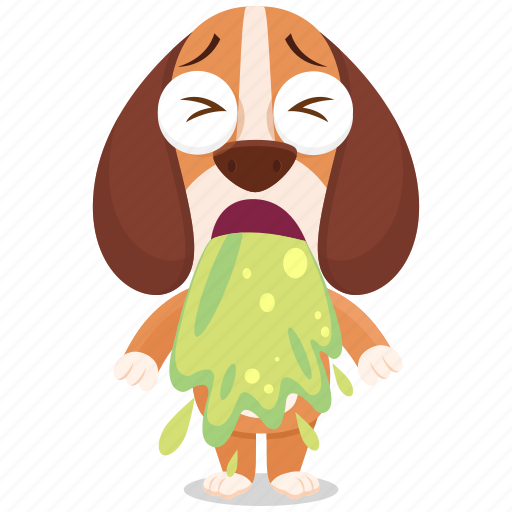 Beagle, emoji, emoticon, sick, smiley, sticker icon - Download on Iconfinder