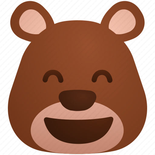 Bear, face, laugh, lol icon - Download on Iconfinder