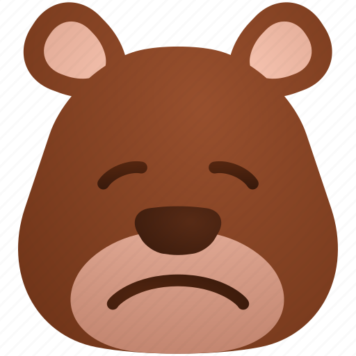 Animal, animals, bear, pensive icon - Download on Iconfinder