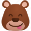 bear, emoticon, emoticons, expression, face, smiley, sticker 
