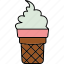 ice cream cone, ice-cream, sweet, dessert, cone, food, cream, delicious, tasty