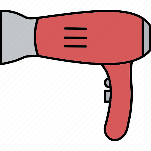 Hair dryer, dryer, blow-dryer, hair, salon, beauty, hair-styling icon - Download on Iconfinder
