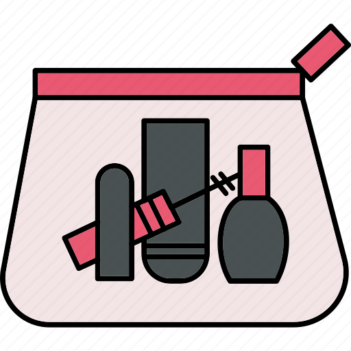 Makeup bag, bag, makeup, beauty, brush, hand-bag, cosmetic-bag icon - Download on Iconfinder