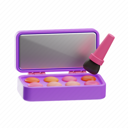 Make, makeup, cosmetics, brush, mirror, lipstick, cosmetic 3D illustration - Download on Iconfinder