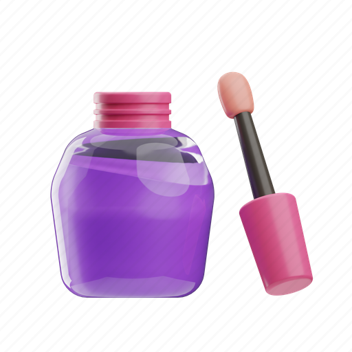 Nail, polish, cosmetic, hygiene, grooming, construction, manicure 3D illustration - Download on Iconfinder