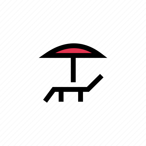 Chair, deck, summer, sun, umbrella icon - Download on Iconfinder
