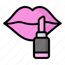 beauty, lipstick, lips, woman, cosmetics