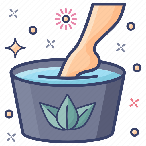Feet service, foot soak foot, pedicure, relaxation, salon service, spa icon - Download on Iconfinder