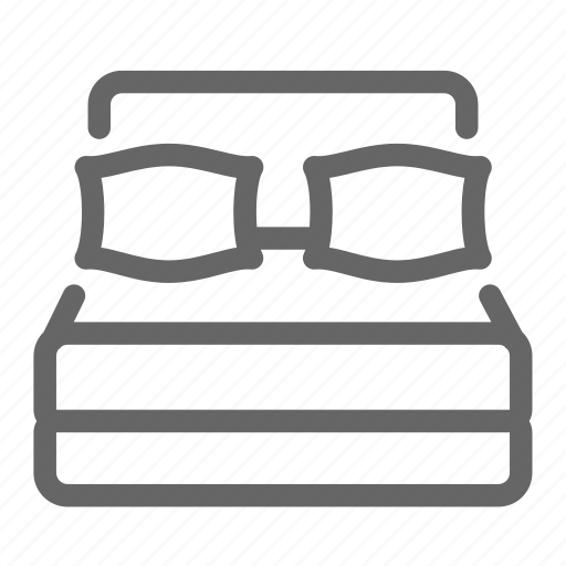 Bed, mattress, accommodation, furniture, sleeping, bedroom icon - Download on Iconfinder