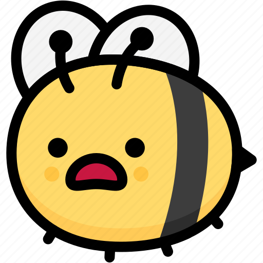 Bee, emoji, emotion, expression, face, feeling, stunning icon - Download on Iconfinder