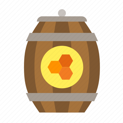 Honey, barrel, bee, apiary, apiculture, storage, sweet icon - Download on Iconfinder