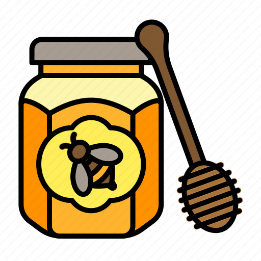 Dip, honey, honey dipper, honey stick, honey wand, sweet, bottle icon - Download on Iconfinder