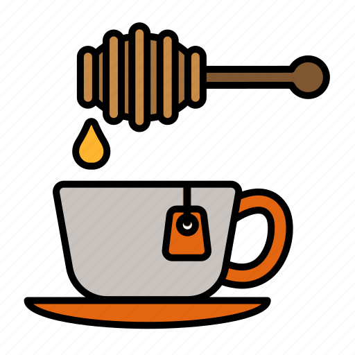 Beverage, healthy, honey, hot, tea, cup, spoon icon - Download on Iconfinder