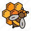 bee, beehive, hive, honey, honeycomb, farm, apiary 