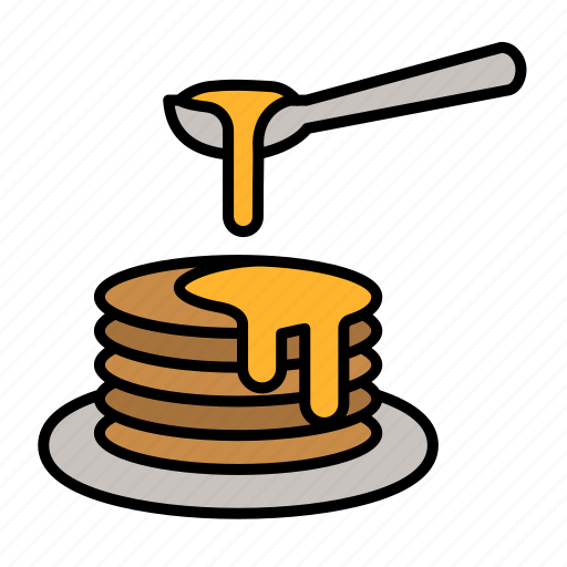 Honey, breakfast, food, pancake, sweeties, syrup, drizzler icon - Download on Iconfinder
