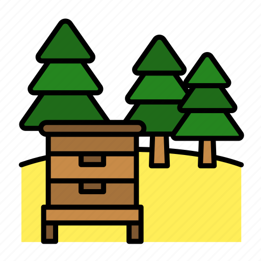 Apiary, apiculture, bee hive, beekeeping, honey, bee farm, bee house icon - Download on Iconfinder