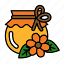 honey, apiary, juice of flower, nectar of flowers, honey jar, honey pot, honeycomb