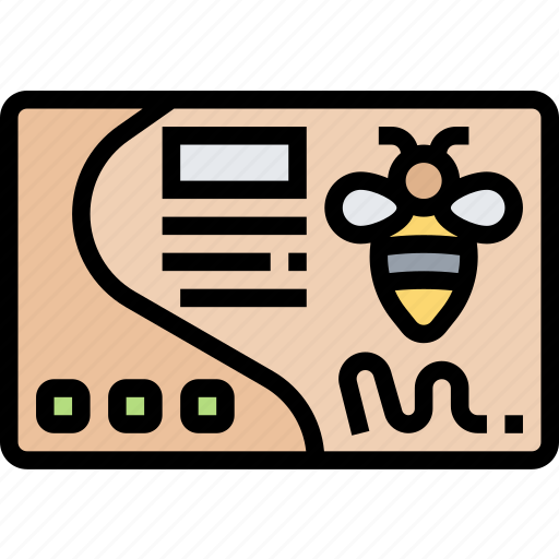 Certificate, beekeeping, farming, quality, product icon - Download on Iconfinder