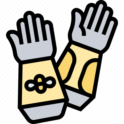 Gloves, apiary, beekeeper, protection, suit icon - Download on Iconfinder