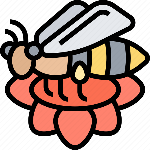 Nectar, honeybee, pollination, flower, garden icon - Download on Iconfinder