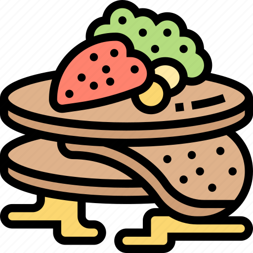 Pancake, dessert, honey, syrup, breakfast icon - Download on Iconfinder