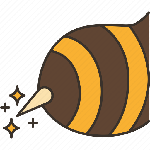 Bee, venom, poisonous, stinger, danger icon - Download on Iconfinder