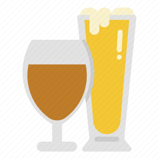 Beer, beverage, drink, glasses icon - Download on Iconfinder