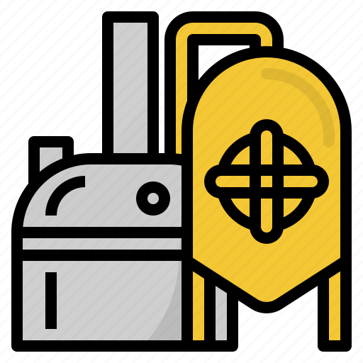 Beer, brew, brewery, factory, fermentation, manufacturing icon - Download on Iconfinder