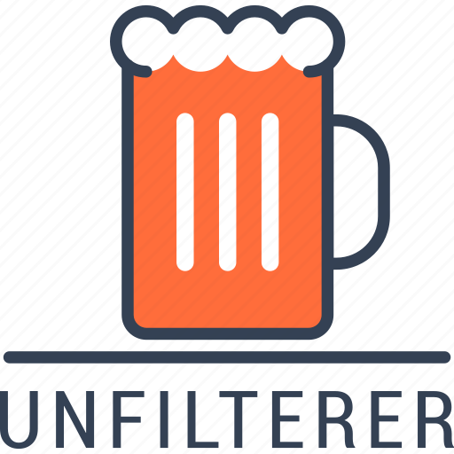 Unfilterer, drink, beer, alcohol, mug icon - Download on Iconfinder