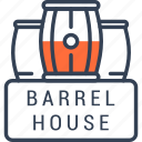 house, wooden, barrel, beer