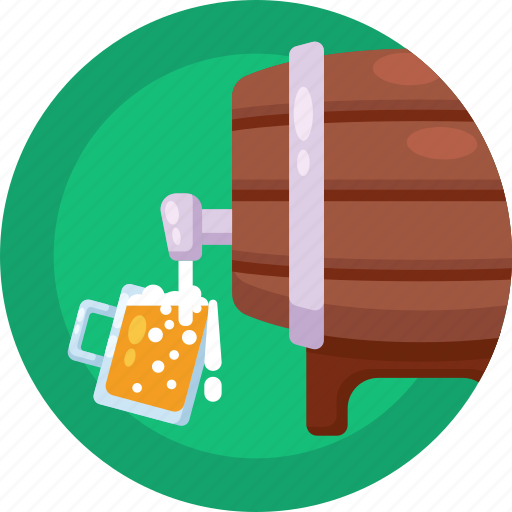 Alcohol, drink, beer mug, beer tap, barrel, beer icon - Download on Iconfinder