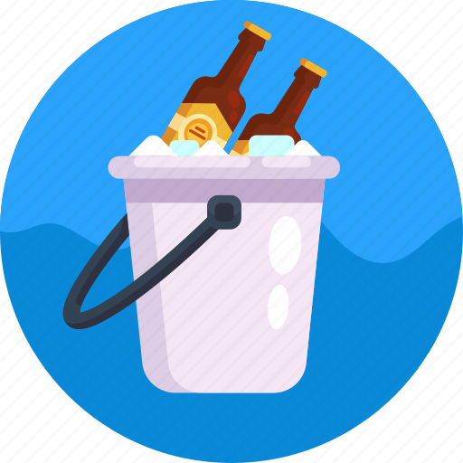 Alcohol, ice bucket, beer bottle, bucket, beer, ice icon - Download on Iconfinder