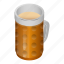 alcohol, bar, beer, cartoon, glass, isometric, mug 