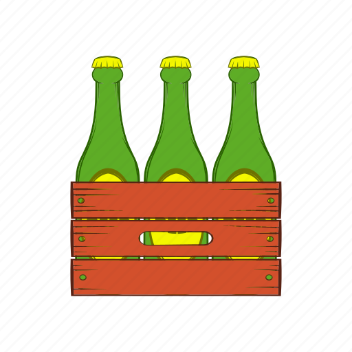 Beer, blank, bottle, box, cartoon, case, wood icon - Download on Iconfinder