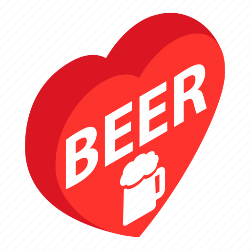 Alcohol, beer, beverage, heart, love, mug, red icon - Download on Iconfinder