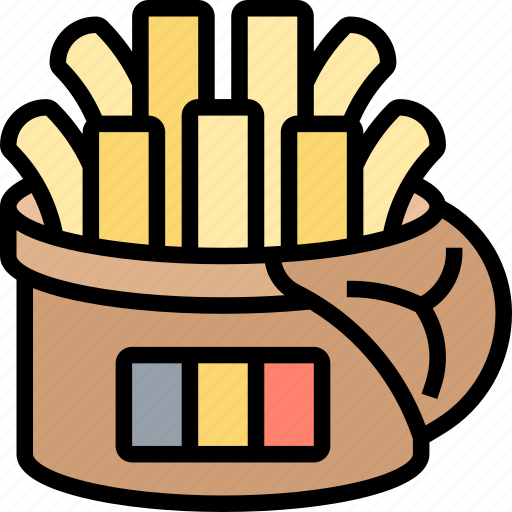 Fries, potato, snack, crisps, crunchy icon - Download on Iconfinder