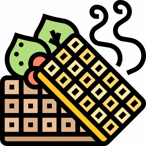 Waffle, belgian, bakery, pastry, confectionery icon - Download on Iconfinder