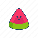 watermelon, fruit, food, summer