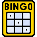 bingo, bet, card, check, game