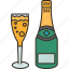 champagne, alcohol, cocktail, beverage, celebration 