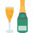 champagne, alcohol, cocktail, beverage, celebration