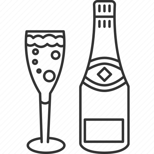 Champagne, alcohol, cocktail, beverage, celebration icon - Download on Iconfinder