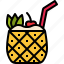 pineapple, juice, beverage, drink, food, restaurant, menu 