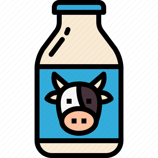 Milk, bottle, beverage, drink, food, restaurant, menu icon - Download on Iconfinder