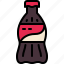 cola, bottle, beverage, drink, food, restaurant, menu 