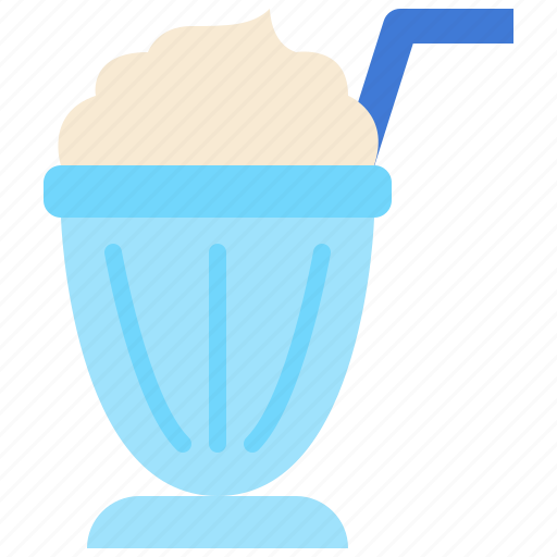 Milkshake, beverage, drink, food, restaurant, menu, gastronomy icon - Download on Iconfinder