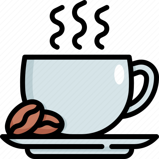 Hot, coffee, bean, cup, drink, beverage, mug icon - Download on Iconfinder