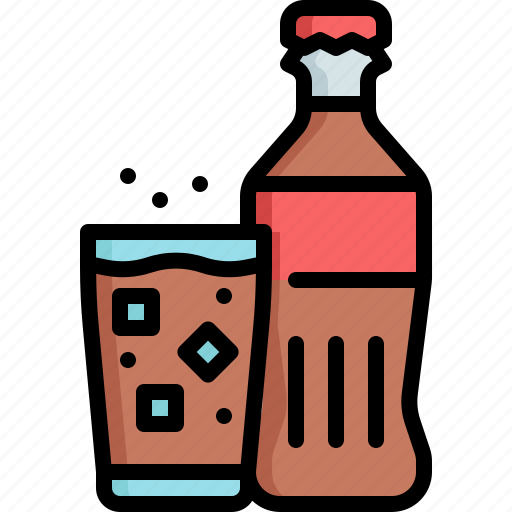 Softdrink, cola, drink, beverage, bottle, glass icon - Download on Iconfinder
